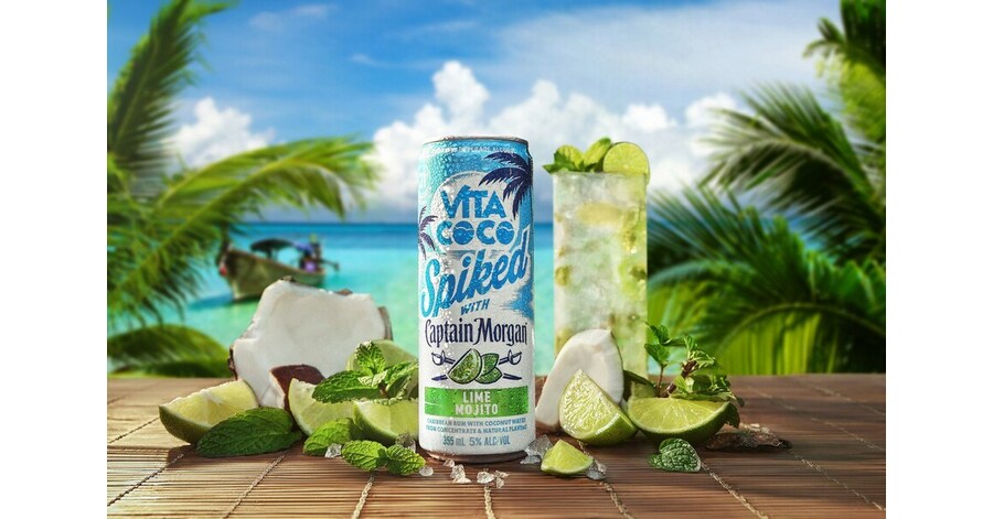 Vita Coco Spiked with Captain Morgan: Lime Mojito (4 Pack Cans)