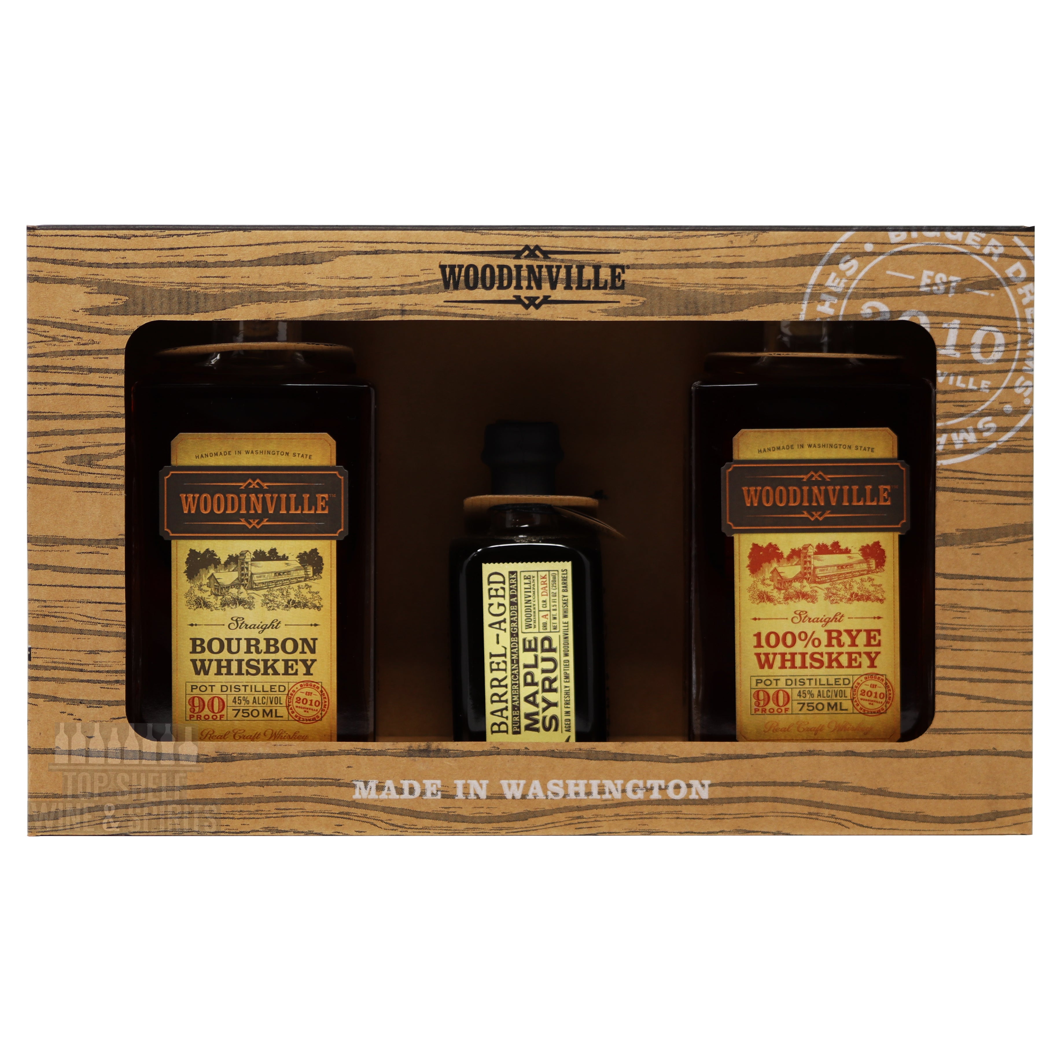 Woodinville Bourbon, Rye, and Maple Syrup Gift Set